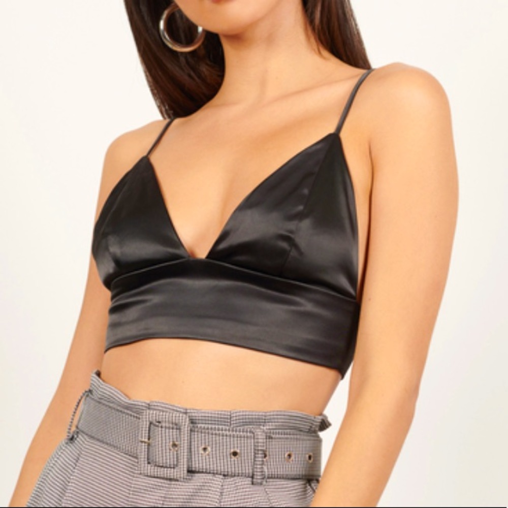 Tobi Satin Crop